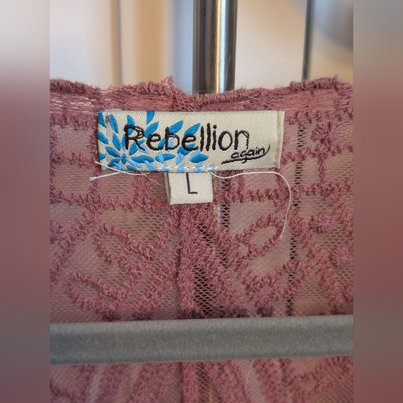 Pink Lace Duster - Picture 3 of 3